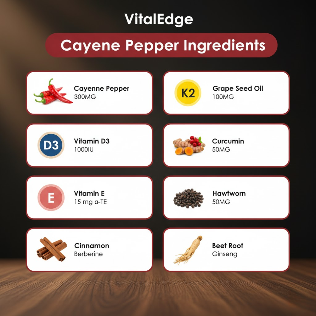VitalEdge Cayenne Pepper Softgels
