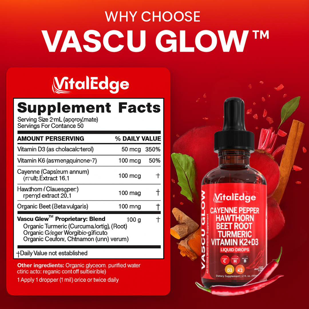 VitalEdge Vascu Glow Cayenne Pepper Drops