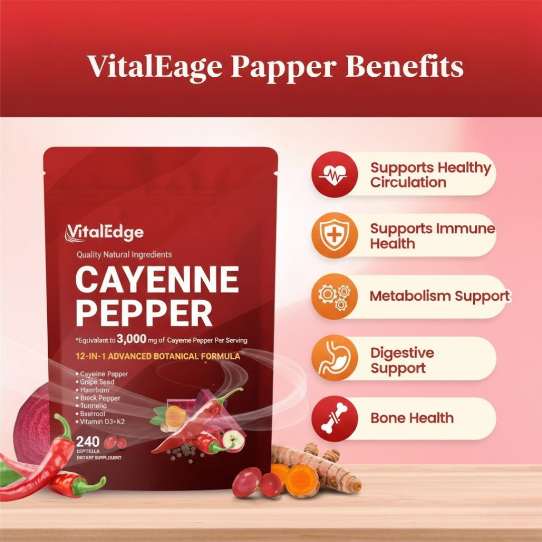 VitalEdge Cayenne Pepper Softgels